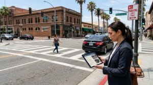 Riverside crosswalk accident claim involving California daylighting law and visibility evidence