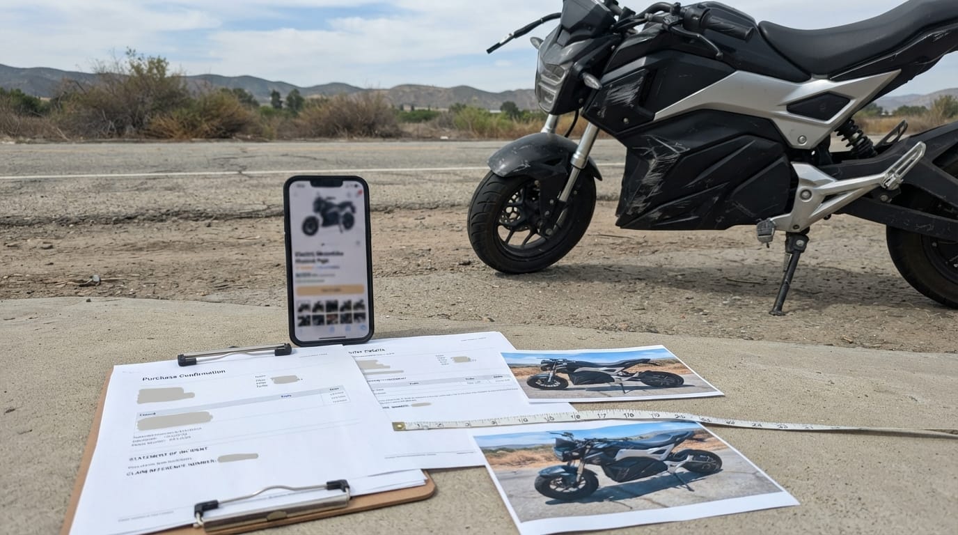 Evidence preserved after Riverside e-moto accidents in 2026