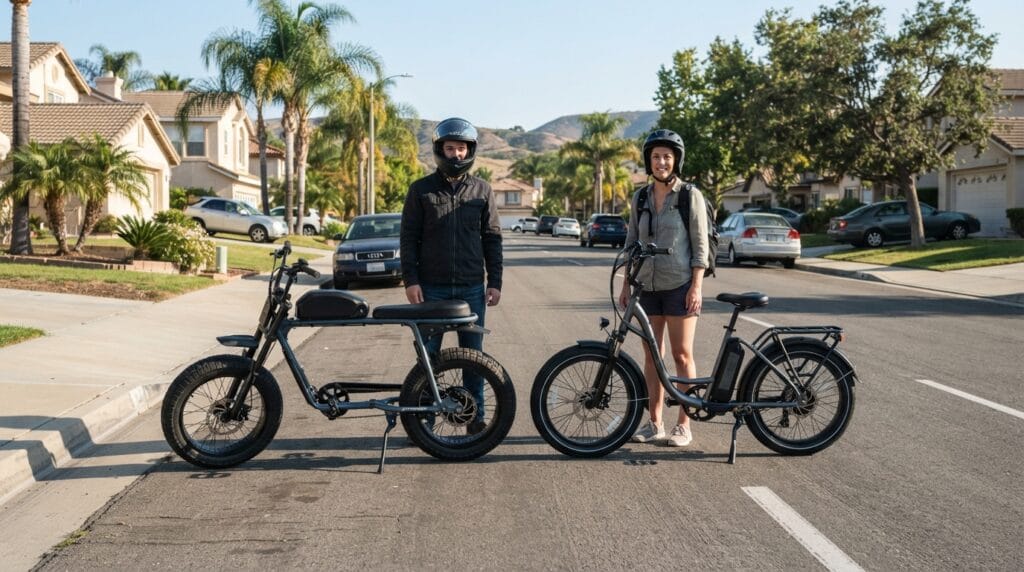 Riverside e-moto accidents involving electric motorcycles and e-bikes